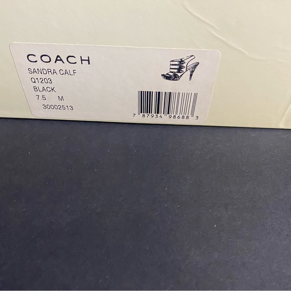 Coach Black Strappy Heels - Picture 13 of 14